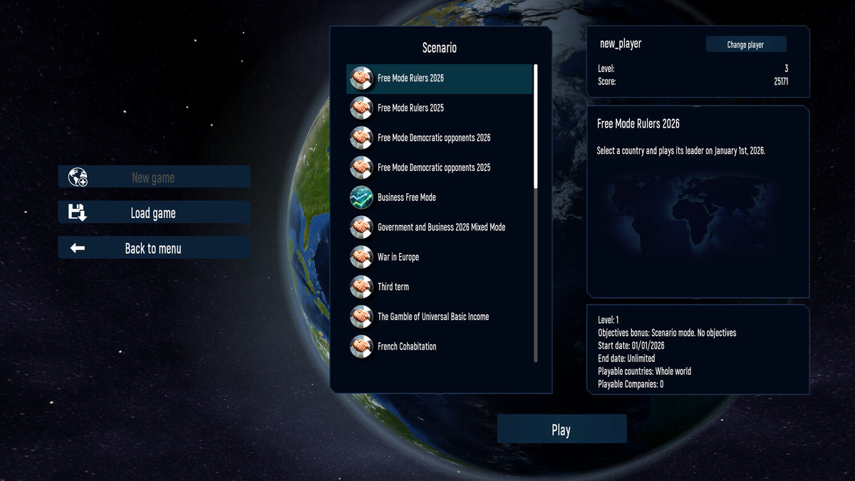 Geo-Political Simulator 2026 Edition (PC) - Steam Key - LATAM