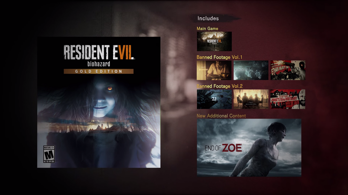 RESIDENT EVIL 7 biohazard / BIOHAZARD 7 resident evil: Gold Edition Steam Key ROW