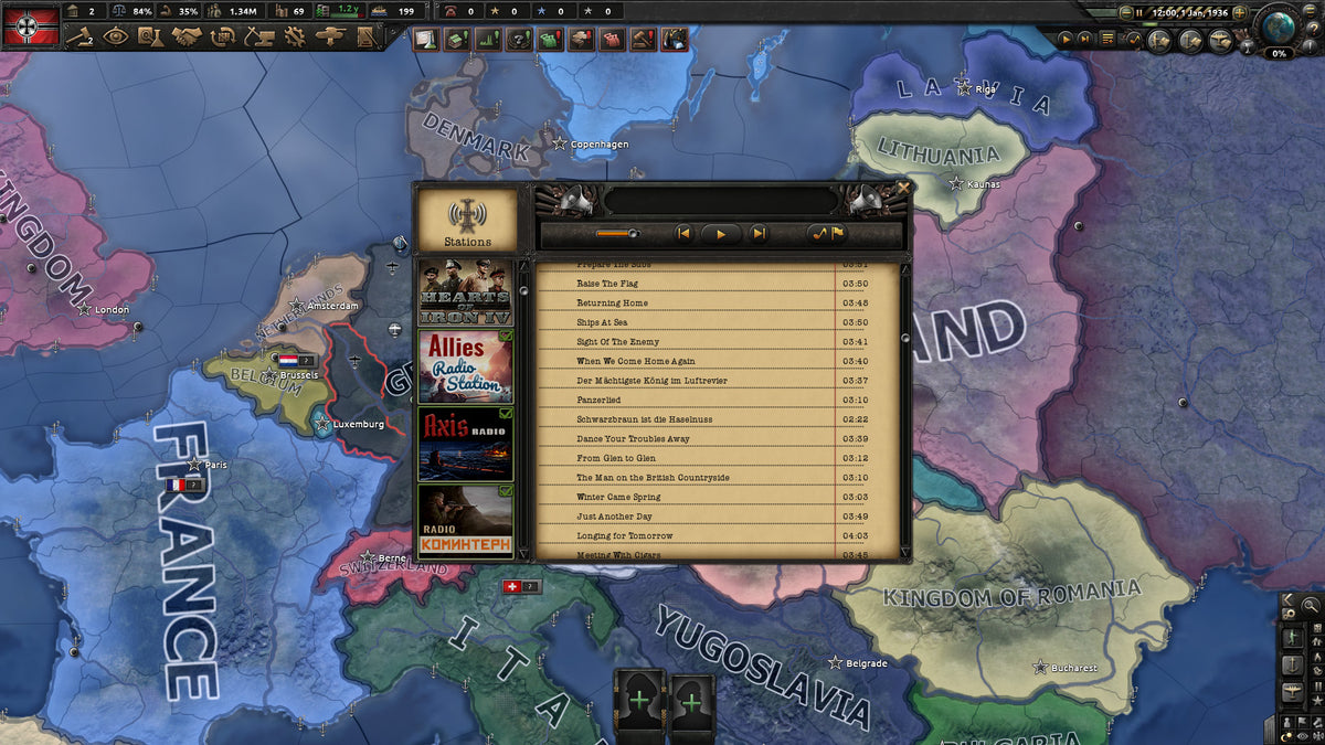 Hearts of Iron IV: Radio Pack (PC) - Steam Key - EUROPE