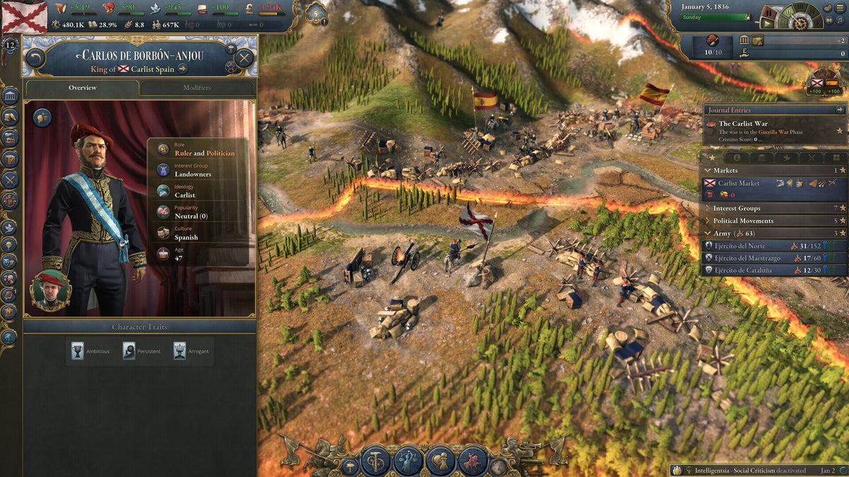 Victoria 3: Iberian Twilight - Immersion Pack DLC (PC) - Steam Key - ROW
