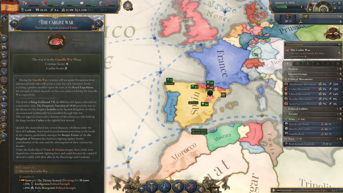 Victoria 3: Iberian Twilight - Immersion Pack DLC (PC) - Steam Key - ROW