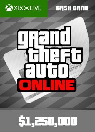 Grand Theft Auto Online: Great White Shark Cash Card 1 250 000 Xbox Live Key GLOBAL