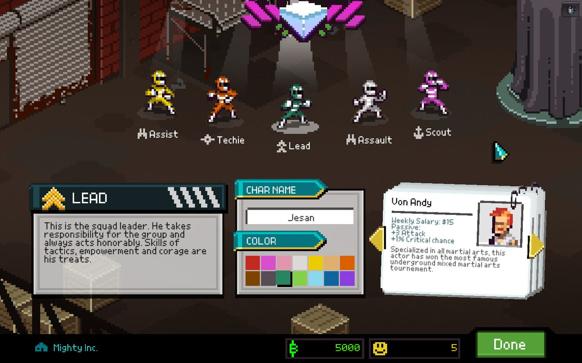 Chroma Squad Steam Key GLOBAL