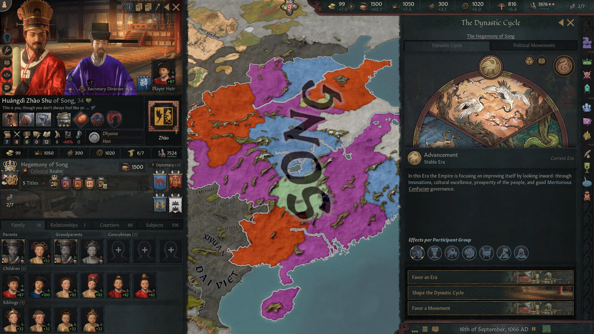 Crusader Kings III: All Under Heaven (PC) - Steam Key ROW
