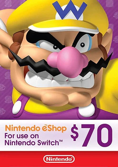 Nintendo eShop Card 70 USD - Nintendo eShop Key - UNITED STATES